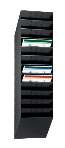 DURABLE Wandprospekthalter FLEXIBOXX schwarz DIN A4 35,0 x 9,5 x 114,0 cm, 1 St.