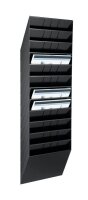DURABLE Wandprospekthalter FLEXIBOXX schwarz DIN A4 35,0 x 9,5 x 114,0 cm, 1 St.