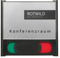 SignSystems® Türschild BOX Kunststoff schwarz...