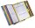 tarifold Wand-Sichttafelsystem 434309 DIN A4 farbsortiert mit 30 St. Sichttafeln, 1 St.