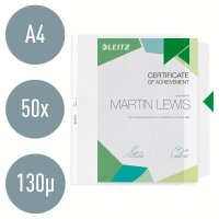 LEITZ Prospekthüllen 4764 DIN A4 transparent genarbt 0,12 mm, 50 St.