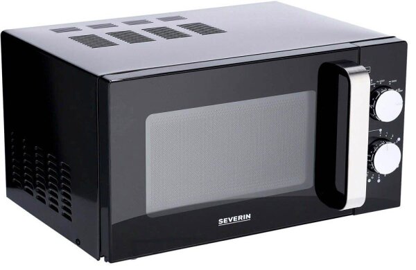 SEVERIN MW 7761 Mikrowelle 800 W schwarz, edelstahl