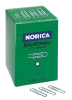 NORICA Büroklammern silber verzinkt, 1.000 St.