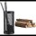 relaxdays Kaminbesteck schwarz, 1 Set
