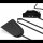relaxdays Kaminbesteck schwarz, 1 Set