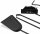relaxdays Kaminbesteck schwarz, 1 Set