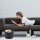 relaxdays Kunstleder XL Kaminholzkorb 27,0 l schwarz 55,0 x 42,5 x 35,5 cm, 1 St.