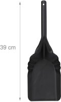 relaxdays Ascheeimer mit Deckel 19,0 l schwarz, 1 St.