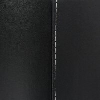 relaxdays Kunstleder L Kaminholzkorb 17,0 l schwarz 39,5 x 38,0 x 31,5 cm, 1 St.