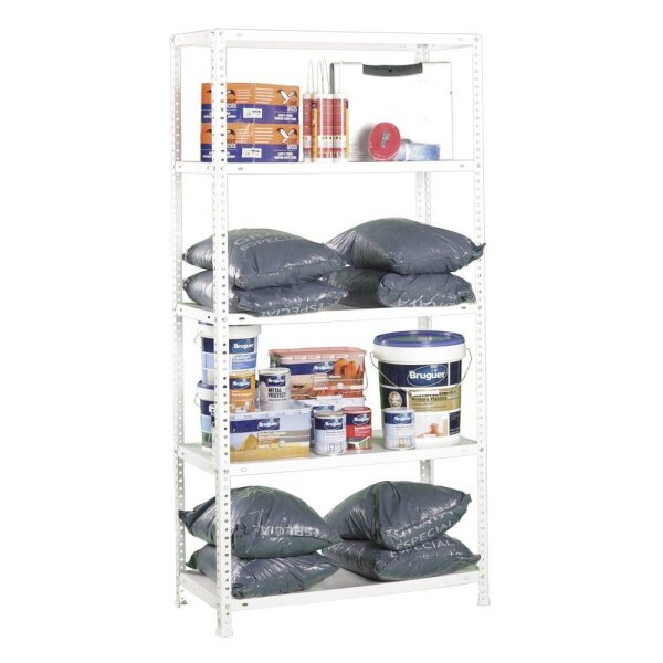 Simonrack Schwerlastregal COMFORT 8425437047770 weiß 90,0 x 50,0 x 180,0 cm
