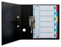 Esselte Ordnerregister DIN A4 Vollformat blanko farbig 6-teilig, 1 Satz