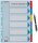 Esselte Ordnerregister DIN A4 Vollformat blanko farbig 6-teilig, 1 Satz