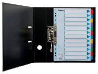 Esselte Ordnerregister DIN A4 Vollformat blanko farbig 12-teilig, 1 Satz