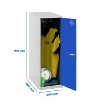 Simonrack Spind SIMONLOCKER DISM SINGLE blau, grau...