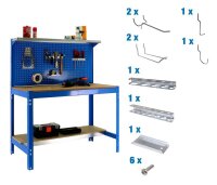 Simonrack Werkbank-Set SIMONWORK BT3 blau 121,0 x 61,0 x...