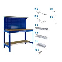 Simonrack Werkbank-Set SIMONWORK BT3 blau 121,0 x 61,0 x 144,5 cm