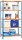 Simonrack Schwerlastregal SIMONCLICK MEGAPLUS 8425437076978 blau, orange, silber 120,0 x 50,0 x 200,0 cm