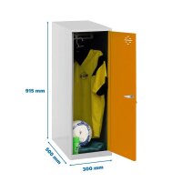 Simonrack Spind SIMONLOCKER DISM SINGLE grau, orange...