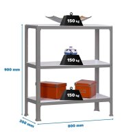 Simonrack Regal SIMONHOME CLICK MINI 8425437069949 grau,...