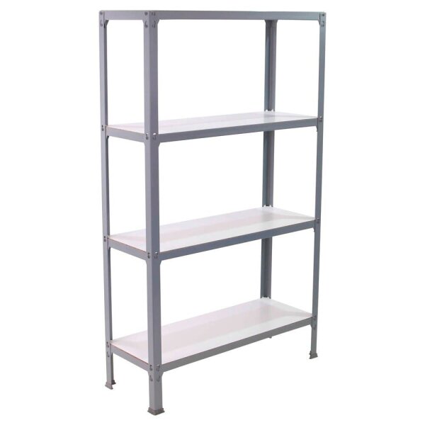 Simonrack Regal SIMONHOME CLICK PLUS 8425437070006 grau, weiß 100,0 x 30,0 x 160  ( 8425437070006 )