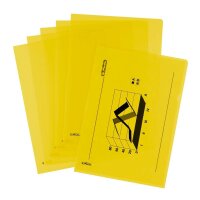 herlitz Sichthüllen DIN A4 gelb genarbt 0,19 mm, 10 St.