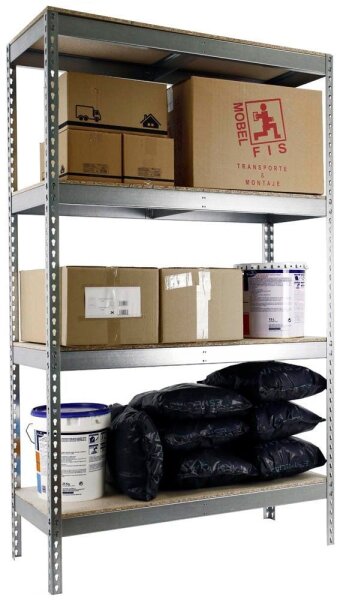 Simonrack Schwerlast-Weitspannregal SIMONFORTE CHIPBOARD 8425437081552 silber 210,0 x 45,0 x 200,0 cm