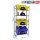 Simonrack Getränkekistenregal SIMONBOTTLE 8425437087790 grau 80,0 x 30,0 x 180,0 cm