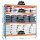 Simonrack Schwerlast-Weitspannregal SIMONFORTE CHIPBOARD 8425437081569 blau, orange 210,0 x 45,0 x 200,0 cm