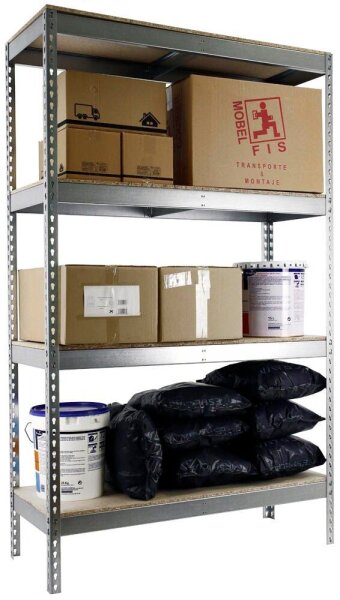 Simonrack Schwerlast-Weitspannregal SIMONFORTE CHIPBOARD 8425437081576 silber 210,0 x 60,0 x 200,0 cm