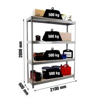 Simonrack Schwerlast-Weitspannregal SIMONFORTE CHIPBOARD...