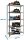 Simonrack Schwerlastregal MADERCLICK 8425437099298 anthrazit 90,0 x 40,0 x 180,0 cm