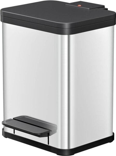 Hailo Öko uno Plus M Mülleimer 17,0 l silber, 1 St.
