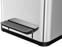 Hailo Öko uno Plus M Mülleimer 17,0 l silber, 1 St.