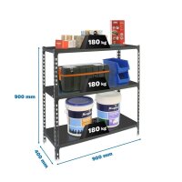 Simonrack Schwerlastregal SIMONCLICK 8425437097027 anthrazit 90,0 x 40,0 x 90,0 cm
