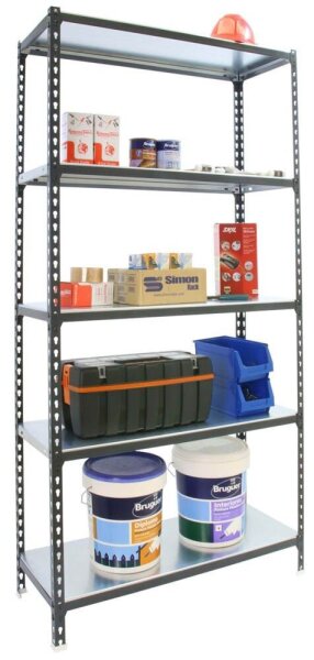 Simonrack Schwerlastregal SIMONCLICK PLUS 8425437098031 anthrazit, weiß 100,0 x 40,0 x 200,0 cm