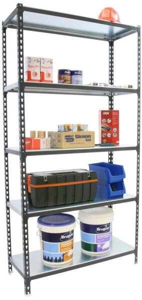 Simonrack Schwerlastregal SIMONCLICK PLUS 8425437098055 anthrazit, silber 100,0 x 40,0 x 200,0 cm