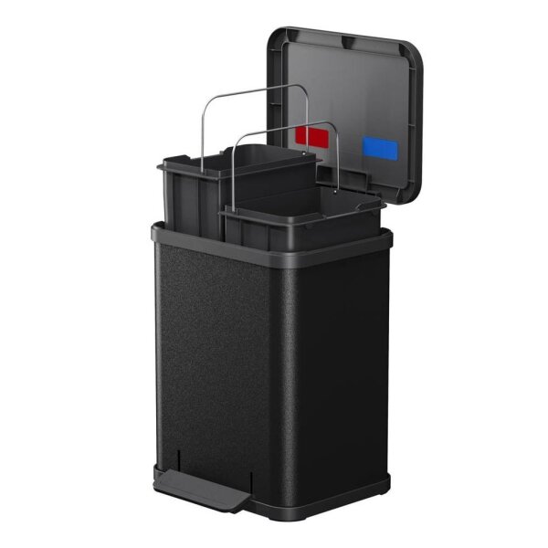 Hailo Öko duo Plus M Mülltrenner 2x 9,0 l schwarz, 1 St.