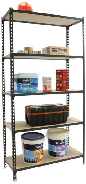 Simonrack Schwerlastregal MADERCLICK MINI 8425437099281 anthrazit 80,0 x 40,0 x 180,0 cm