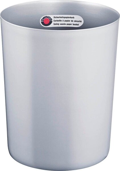 ZWINGO Papierkorb 20,0 l silber, 1 St.