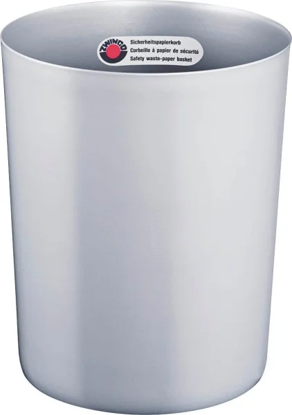 ZWINGO Papierkorb 20,0 l silber, 1 St.
