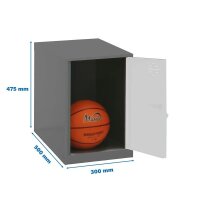 Simonrack Spind SIMONLOCKER DISM anthrazit, weiß...