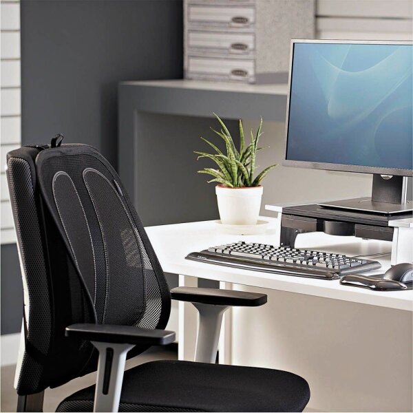 Fellowes Office Suites Rückenstütze für Bürostuhl verstellbar schwarz für Bürostühle, 1 St.