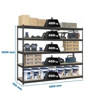 Simonrack Schwerlast-Weitspannregal SIMONFORTE CHIPBOARD...