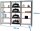 Simonrack Regal OFFICLICK 8425437108877 anthrazit, weiß 270,0 x 30,0 x 210,0 cm  ( 8425437108877 )