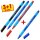 3 + 1 GRATIS: Schneider Kugelschreiber Slider Edge hellblau, Schreibfarbe: farbsortiert, 3 St. + GRATIS 1 St.