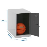 Simonrack Spind SIMONLOCKER DISM anthrazit, grau...
