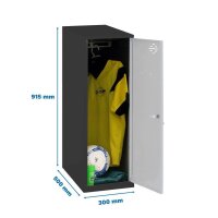 Simonrack Spind SIMONLOCKER DISM SINGLE anthrazit, grau...