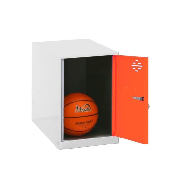 Simonrack Spind SIMONLOCKER DISM weiß, orange 8425437116490, 1 Schließfach 30,0 x 50,0 x 47,5 cm