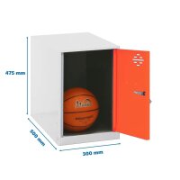 Simonrack Spind SIMONLOCKER DISM weiß, orange...