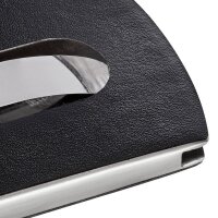 SIGEL Visitenkartenetui schwarz/silber, für bis zu 12 Visitenkarten